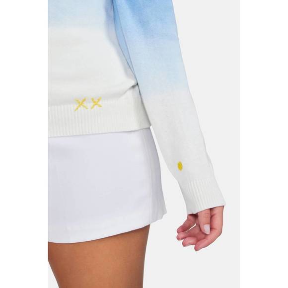 NEW WILDFOX tennis & tonic barrett sweater in chambray dip dye - Picture 4 of 4